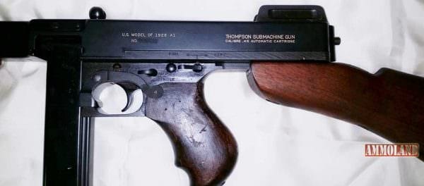 Thompson 1928A1 Submachine Gun Thompson 1928A1 Submachine Gun Left Side Markings