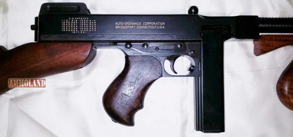 Thompson 1928A1 Submachine Gun in .45 Auto Right Side Markings