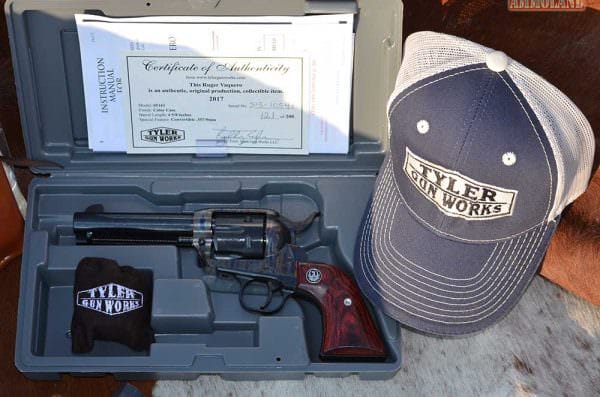 Tyler Gun Works Custom Ruger Vaqueros Revolver and Case