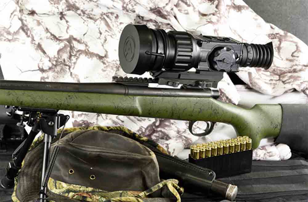 Primary thermal targeting systems like the Armasight by FLIR Zeus Pro mount quickly to bolt-action rifles with a factory rail. Short Picatinny rails are readily available for most modern bolt guns if yours didnâ€™t come with one.