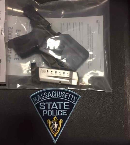 The New Hampshire Man was placed under arrest and charged with unlawful possession of a firearm without a license and possession of ammunition without a FID card.