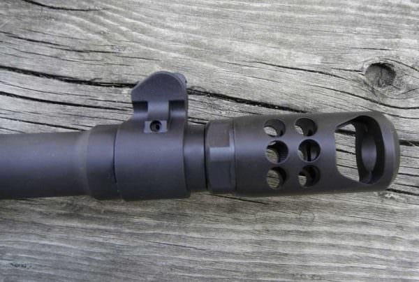 Ruger Gunsite Scout Rifle Muzzle Brake : I’d describe recoil as a hard bump, but not a violent snap like on other big bore rifles.