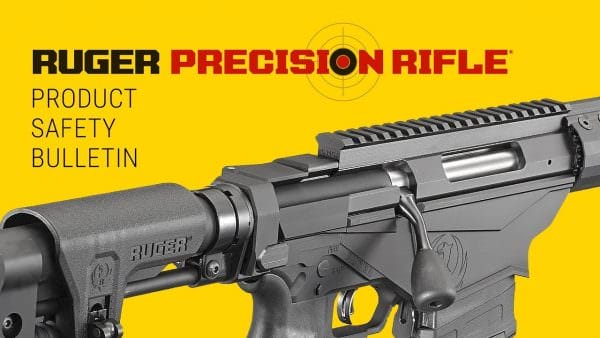 Sturm, Ruger & Co. Issues Safety Bulletin for Certain Ruger Precision Rifle