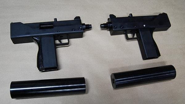 Many of the illicitly manufactured handguns are sub-machine guns. 