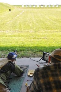 Competitors may fire in the Garand-Springfield-Vintage-Modern Military Rifle match held on CMP Targets at Petrarca Range at Camp Perry.