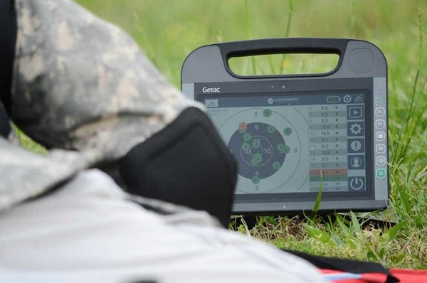 Competitors have monitors at each firing point which displays shots fired. There is no pit duty in matches that utilize the CMP’s electronic targets.