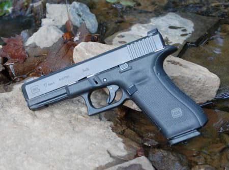 Glock Gen 5 Handgun, by the river.