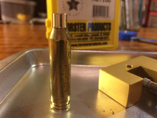 resizing brass