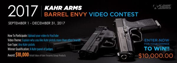 Kahr Arms Kicks Off 2017 Barrel Envy Video Contest