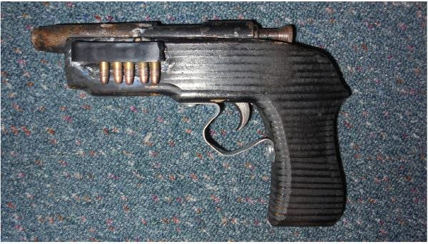 This pistol was called a "shortened rifle" in the media report.