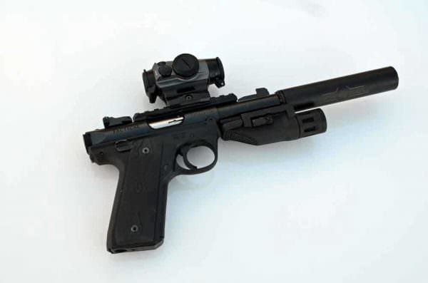 The rails give the pistol a busy look, but fortunately, if you are not using them, you can remove them.