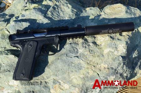 Ruger Mk IV 22/45 with Ruger Silent-SR