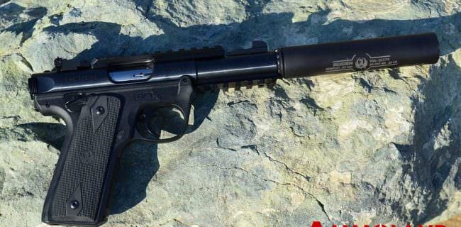 Ruger Mk IV 22/45 with Ruger Silent-SR