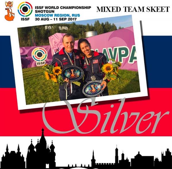 U.S. Skeet Mixed Team Wins Silver to Close World Championship