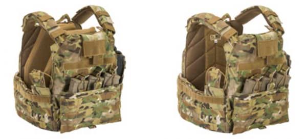 T3 Geronimo Fully Loaded Plate Carrier (L) & T3 Geronimo 2 Plate Carrier with Quad Release System (R)