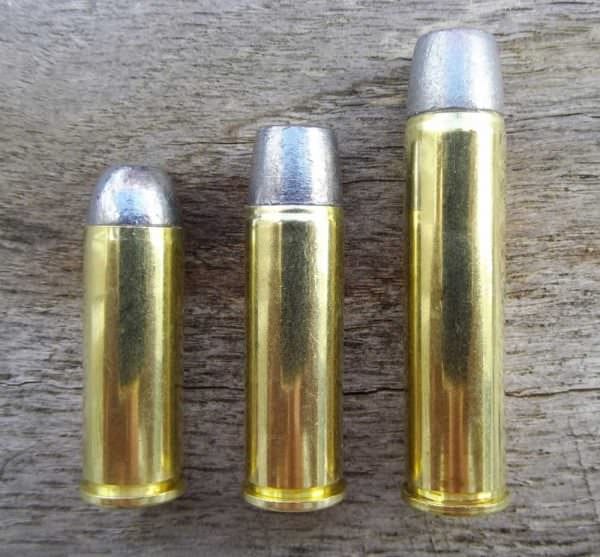 L to R: .45 Colt, .454 Casull, 460 Magnum,