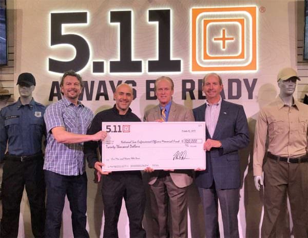 5.11 Donates $20,000 to National Law Enforcement Officers Memorial Fund