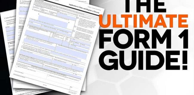 ATF Form 1 Application to Make and Register a Firearm