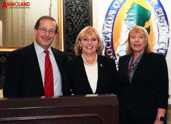 Lieutenant Governor Kim Guadagno (center) joins ANJRPC Executive Director Scott Bach and ANJRPC President Kathy Chatterton at the Association's Annual Meeting Oct. 15 2017