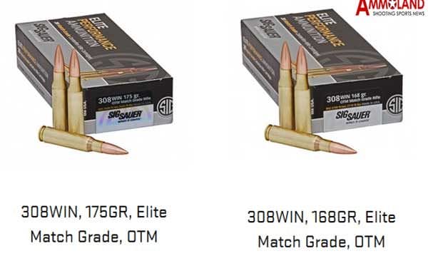 SIG Sauer Elite Performance Match Grade Ammunition 308MM