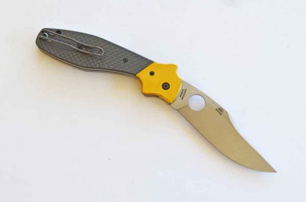 With the Spyderco Schemmp Bowie Knife he redesigned it as a modern, high-performance folding knife meant for pocket carry while maintaining the key elements of the historic knife.