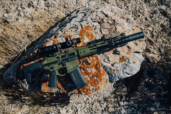 This lightweight rifle (5.25lbs in the short configuration) features a customized version of our new Gen 4 receiver set, collapsible stock and Noveske Rail system (MLOK or Keymod option).