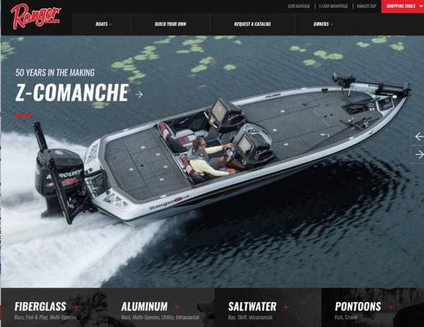 Ranger Boats New Website