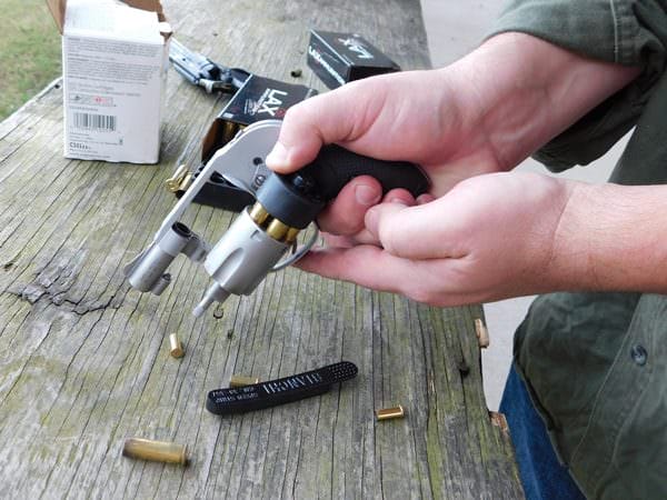 Safarilands require a brisk push to the base of the loader to drop the rounds.