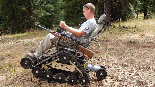 The NRA Foundation funded its first grant to Divide Camp—$15,000 for an Action Trackchair—to allow amputee veterans to traverse the mountain terrain.