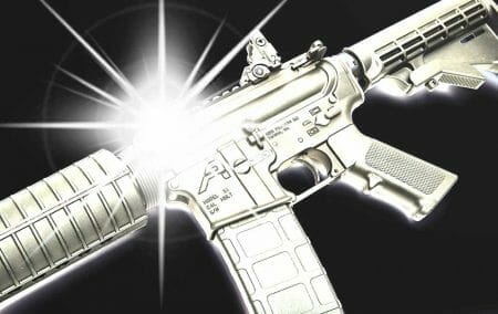 Sparkling Shiny New Glowing AR15 Rifle