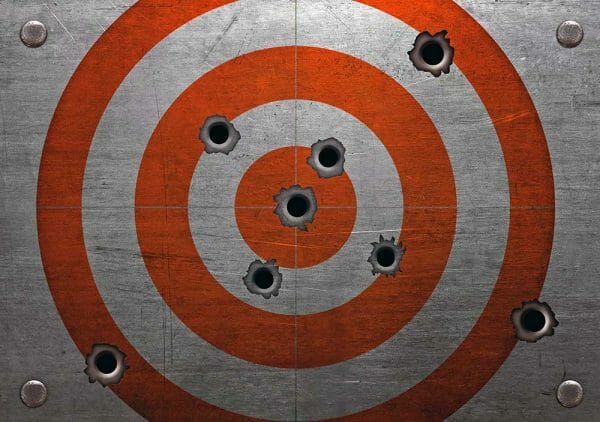 Target With Bullet Holes