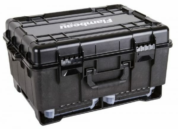 Flambeau Outdoors Stackhouse Pistol Case with Storage Cage top