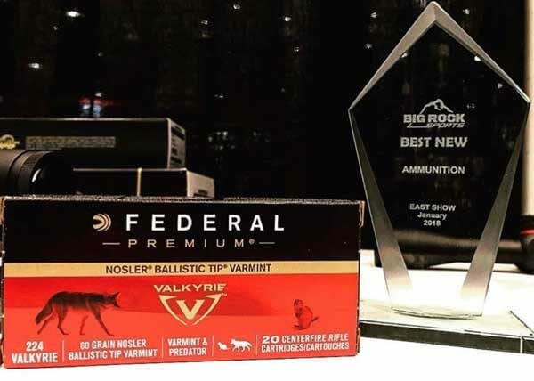 Federal Premium 224 Valkyrie Wins Best New Ammo Award