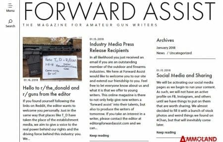 Forward Assist Magazine Seeking Amateur Gun Writers