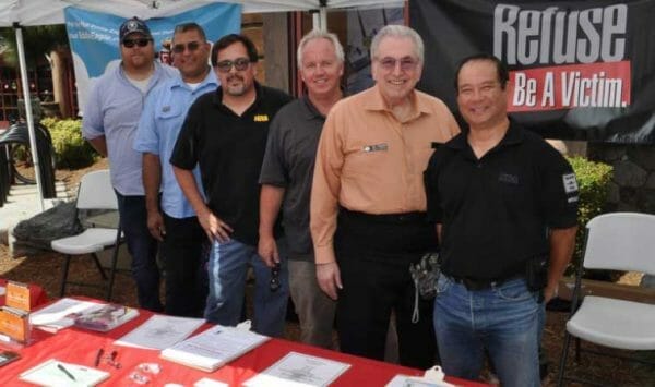 Joel Friedman working the NRA recruitment tables