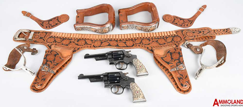 John Wayneâ€™s .38/.44 fixed-sight custom revolvers.