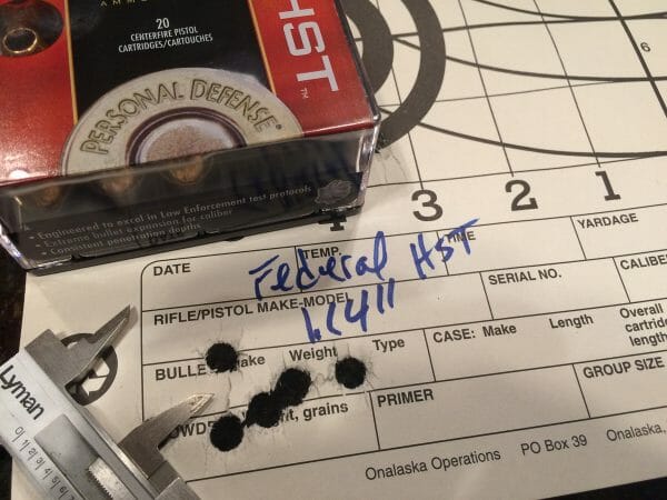 The Federal Premium HST will shoot tight groups if you do your part.