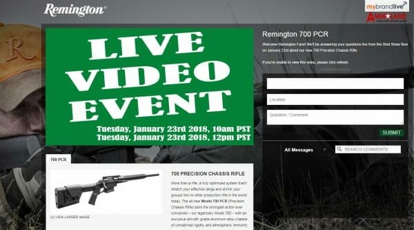 Remington Live Video Event 2018