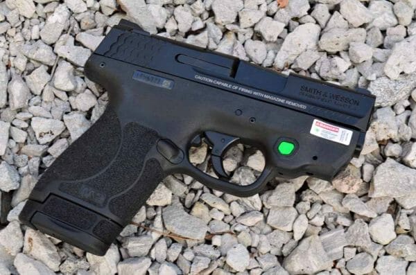 The M&P Shield 2.0 with its integral green laser has completely won me over.