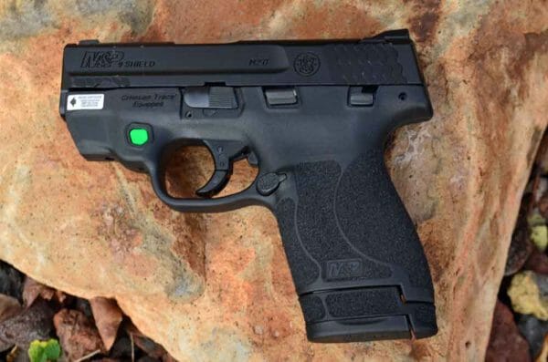 Smith &amp; Wesson M&amp;P Shield 2.0 with integral green laser 