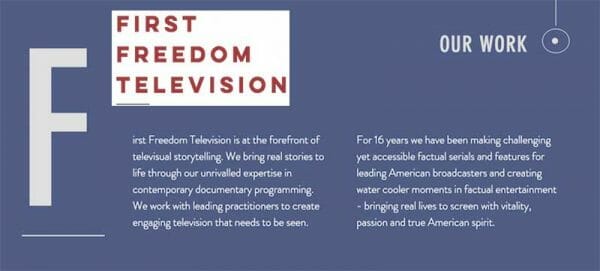 First Freedom Television Scam