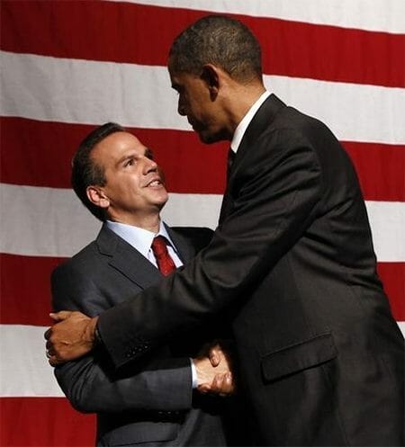 Rep. David Cicilline, Obama leans in for the kiss. Rep. David Cicilline