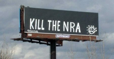 Resist 45 Kill the NRA Billboard