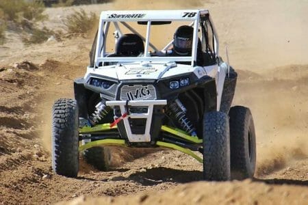 Sara Price and Erica Sacks tackle qualifying at this year's King of the Hammers. (PHOTO: Jon Crowley, UTVGuide.net)