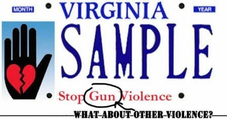 Stop Gun Violence Virginia License Plate