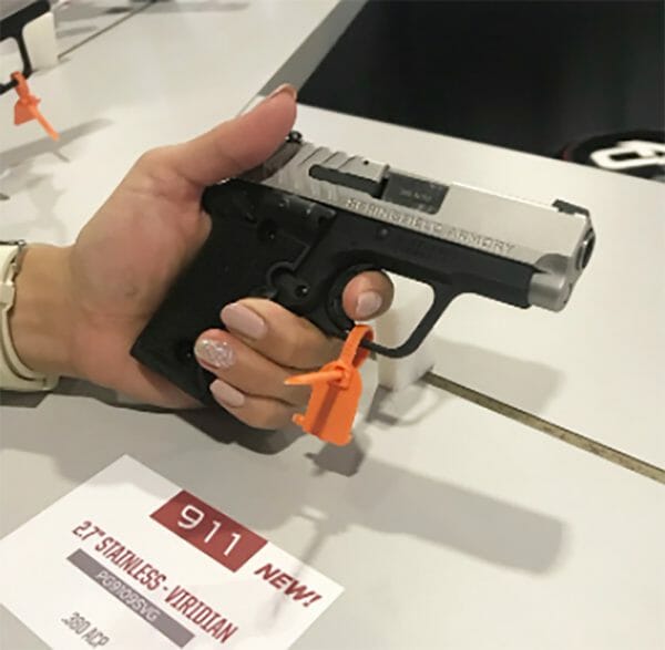 The Viridian Grip Laser was introduced in January 2018 and is an exclusive upgrade for the new Springfield Armory 911 .380 ACP pistol. 