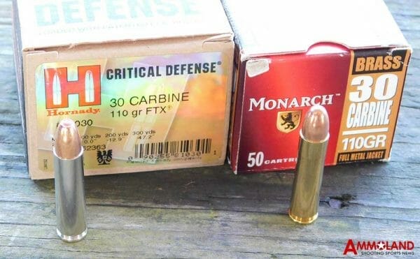 30 Carbine Test Ammo Subjects