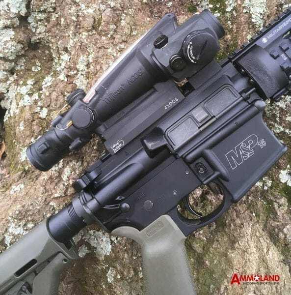 ACOG 3.5x35 TA11J Optic with a LaRue QD Mount on Smith & Wesson M&P15