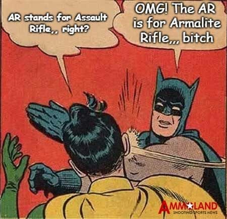 AR stands for Assault Rifle