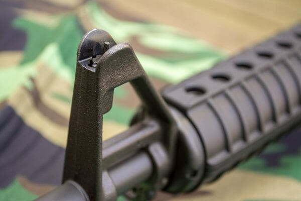 Brownells XM177E2 Retro Carbine fixed front sight and gas block Brownells XM177E2 Retro Carbine fixed front sight and gas block